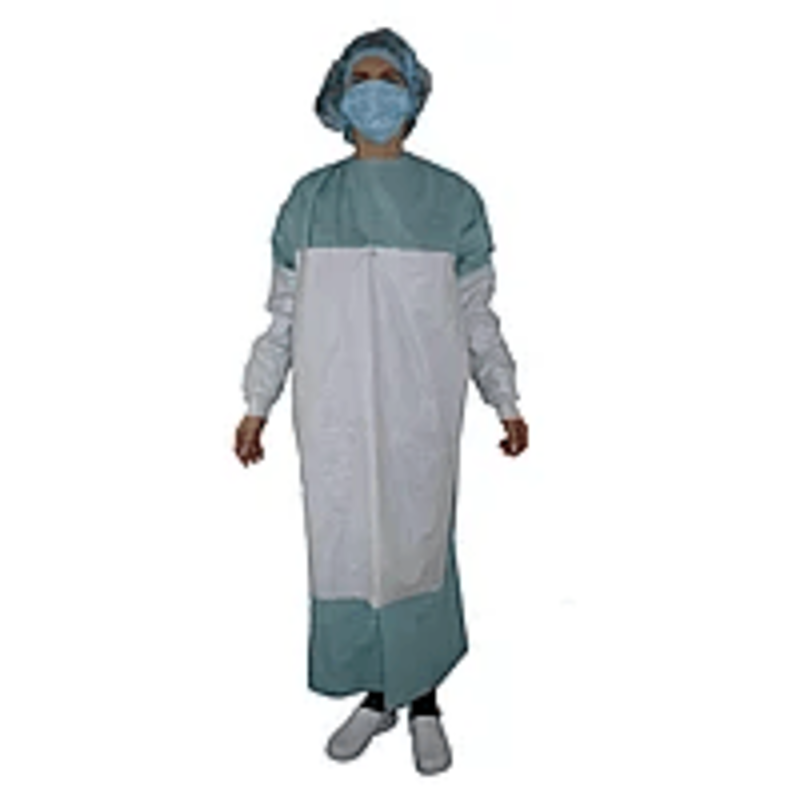 Халат хірургічний, підсилений,стерильний, СММС,розмір ХL,зелений